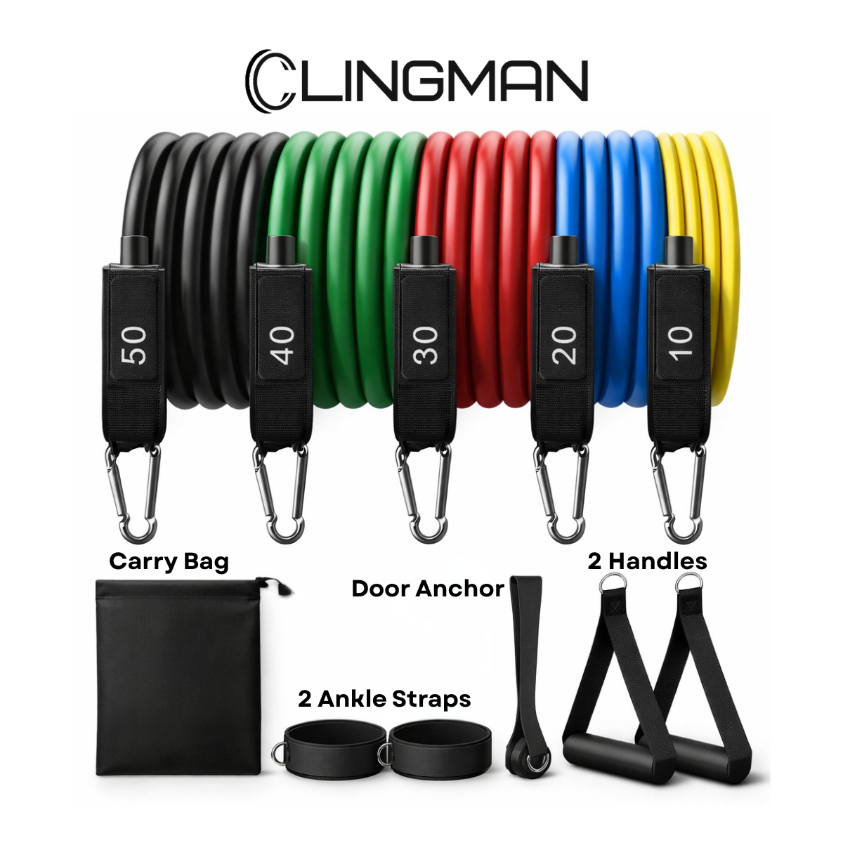 Clingman Resistance Bands Set