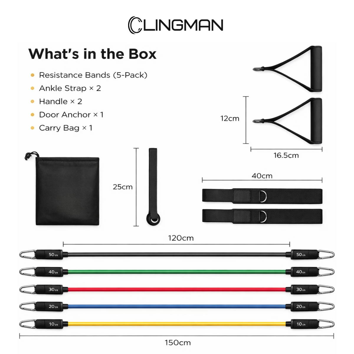 Clingman Resistance Bands Set